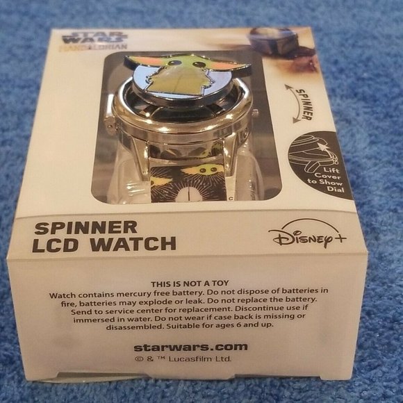Baby Yoda"The Child" Star Wars Mandalorian Spinner LCD watch Unique Rubber Band - Picture 2 of 4